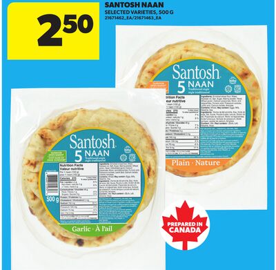 SANTOSH NAAN, 500 G