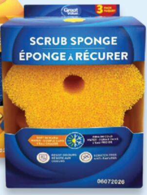 Great Value scrub sponges