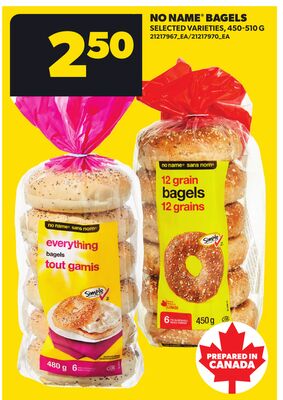 NO NAME® BAGELS, 450-510 G
