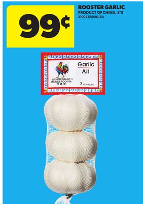 ROOSTER GARLIC, 3'S