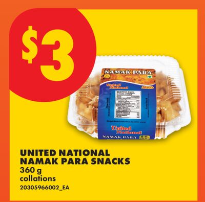UNITED NATIONAL NAMAK PARA SNACKS, 360 g
