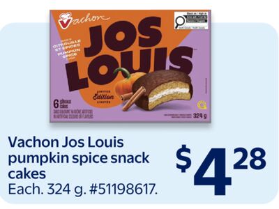 Vachon Jos Louis pumpkin spice snack cakes