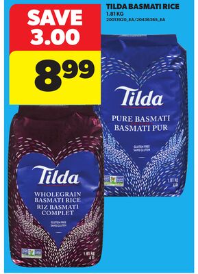 TILDA BASMATI RICE, 1.81 KG