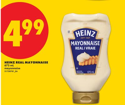 HEINZ REAL MAYONNAISE, 675 ml