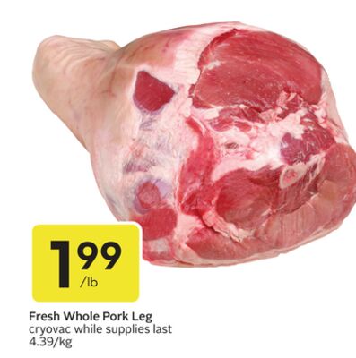 Fresh Whole Pork Leg