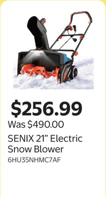 SENIX 21" Electric Snow Blower