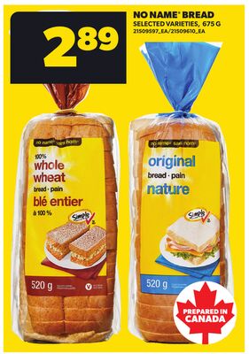 NO NAME® BREAD, 575 G