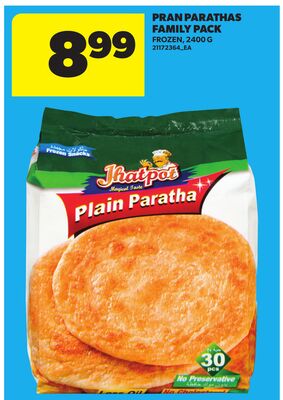 PRAN PARATHAS FAMILY PACK, 2400 G