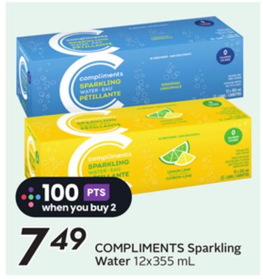 COMPLIMENTS Sparkling Water