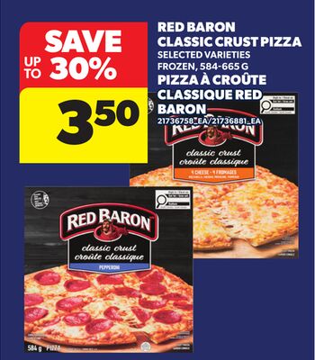 RED BARON CLASSIC CRUST PIZZA, 584-665 G