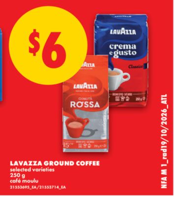 LAVAZZA GROUND COFFEE, 250 g