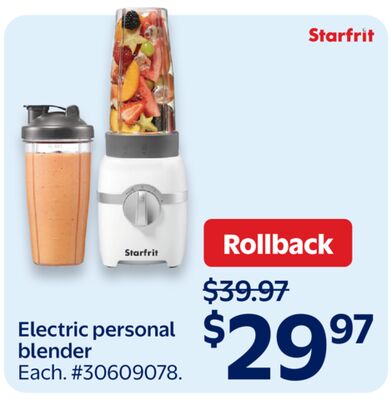 Electric personal blender
