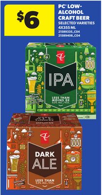 PC LOW-ALCOHOL CRAFT BEER, 4X355 ML