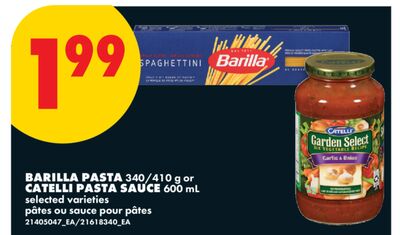BARILLA PASTA, 340/410 g or CATELLI PASTA SAUCE, 600 mL