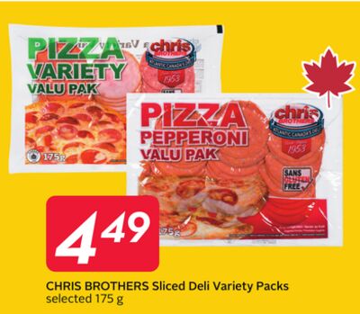CHRIS BROTHERS Sliced Deli Variety Packs