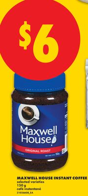 MAXWELL HOUSE INSTANT COFFEE, 150 g