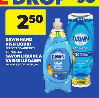 DAWN HAND DISH LIQUID, 431/443 ML