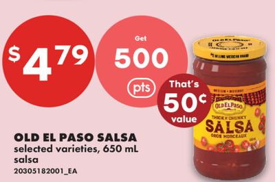 OLD EL PASO SALSA, 650 mL