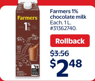 Farmers 1% chocolate milk