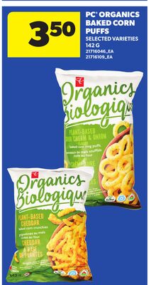 PC® ORGANICS BAKED CORN PUFFS, 142 G