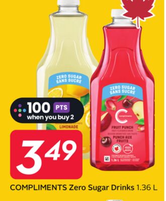 COMPLIMENTS Zero Sugar Drinks