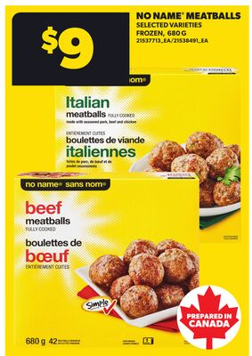 NO NAME MEATBALLS, 680 G