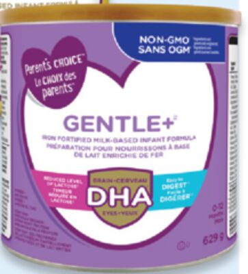 Parent's Choice Gentle+ infant formula