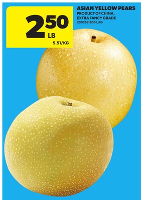 ASIAN YELLOW PEARS