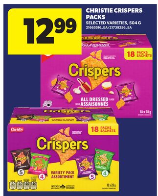 CHRISTIE CRISPERS PACKS, 504 G