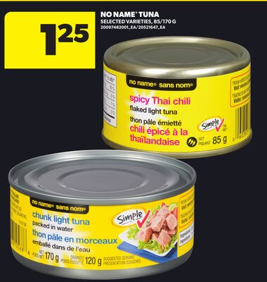 NO NAME® TUNA, 85/170 G