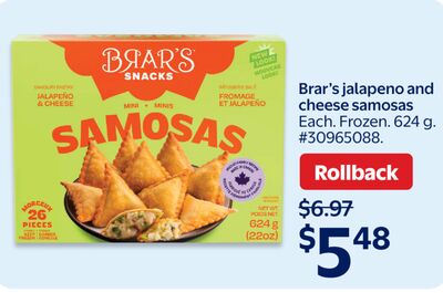 Brar's jalapeno and cheese samosas