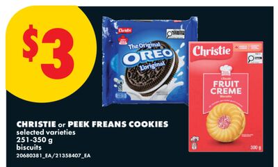 CHRISTIE or PEEK FREANS COOKIES, 251-350 g