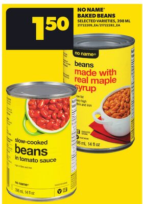 NO NAME BAKED BEANS, 398 ML