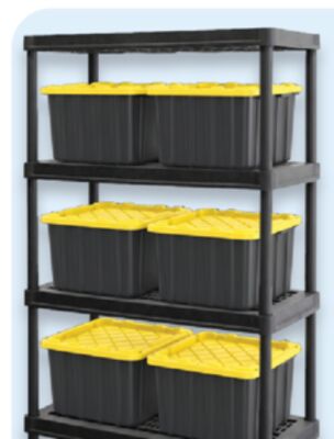 5-Tier plastic shelf