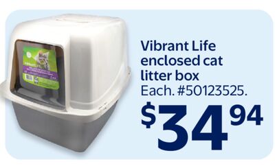 Vibrant Life enclosed cat litter box