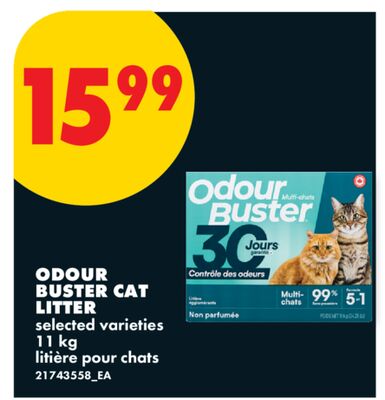 ODOUR BUSTER CAT LITTER, 11 kg