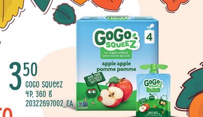 GOGO SQUEEZ, 4P, 360 g