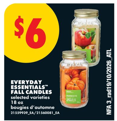EVERYDAY ESSENTIALS™ FALL CANDLES, 18 oz