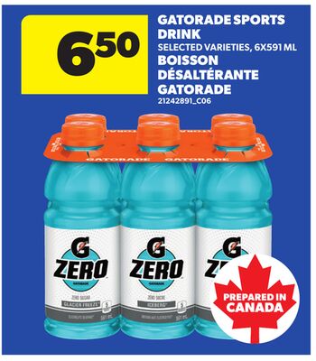 GATORADE SPORTS DRINK, 6X591 ML