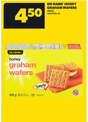 NO NAME® HONEY GRAHAM WAFERS, 400 G