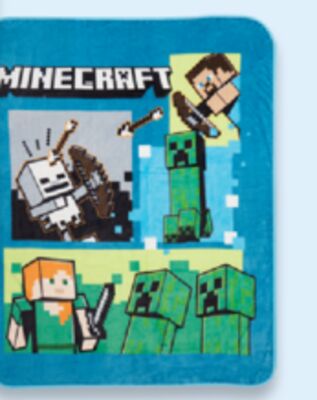 Minecraft Licensed silk touch throws