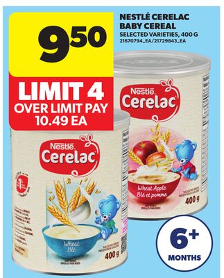 NESTLÉ CERELAC BABY CEREAL, 400 G