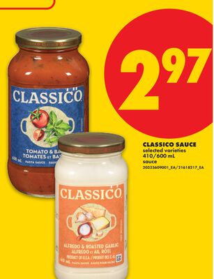 CLASSICO SAUCE, 410/600 ML