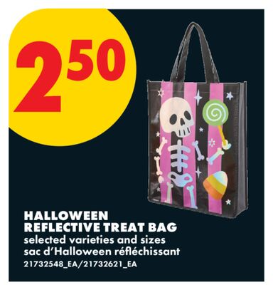 HALLOWEEN REFLECTIVE TREAT BAG