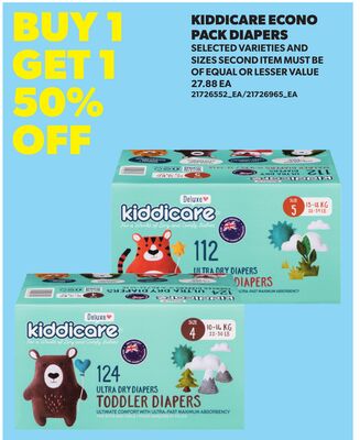 KIDDICARE ECONO PACK DIAPERS