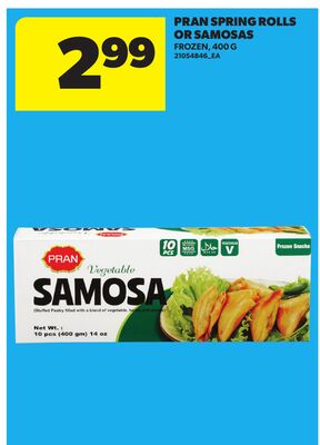 PRAN SPRING ROLLS OR SAMOSAS, 400 G