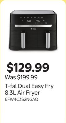 T-fal Dual Easy Fry 8.3L Air Fryer