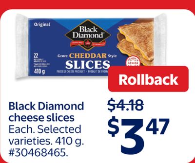 Black Diamond cheese slices