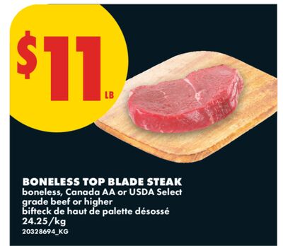 BONELESS TOP BLADE STEAK