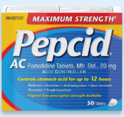 Pepcid Complete 50s or Imodium Liqui-Gels 24s